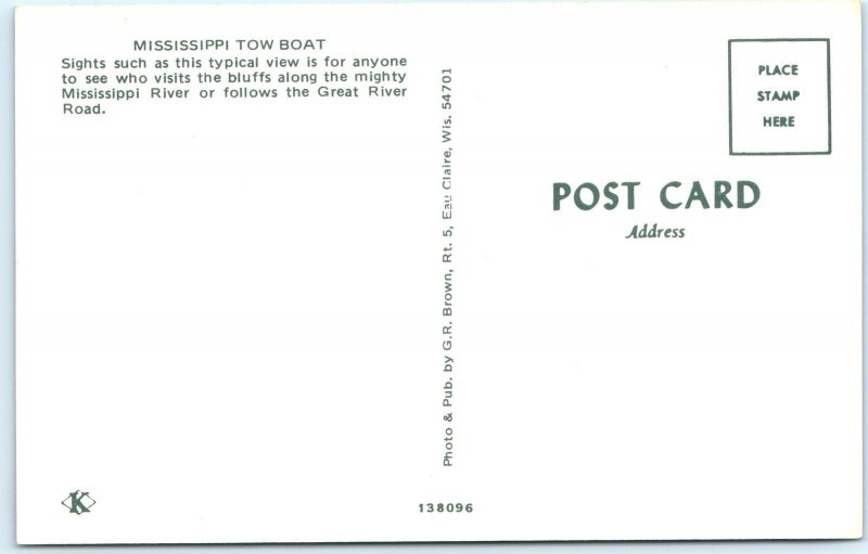 c1960s Mississippi River Tow Boat Freight Shipping Container Ship Chrome PC A300