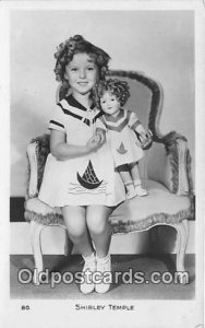 Child Actress Shirley Temple Unused corners are square, card does not lay fla...