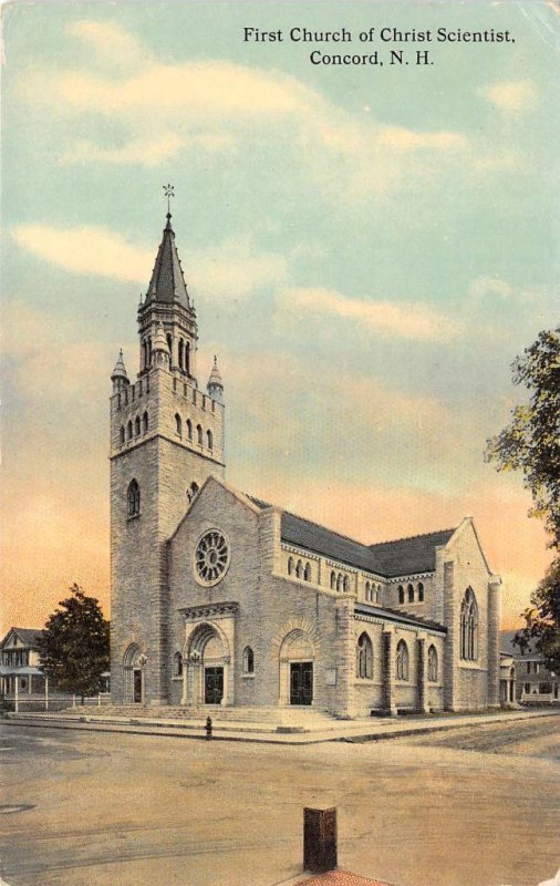 First Church of Christ Scientist, Concord, New Hampshire c1910s Vintage Postcard