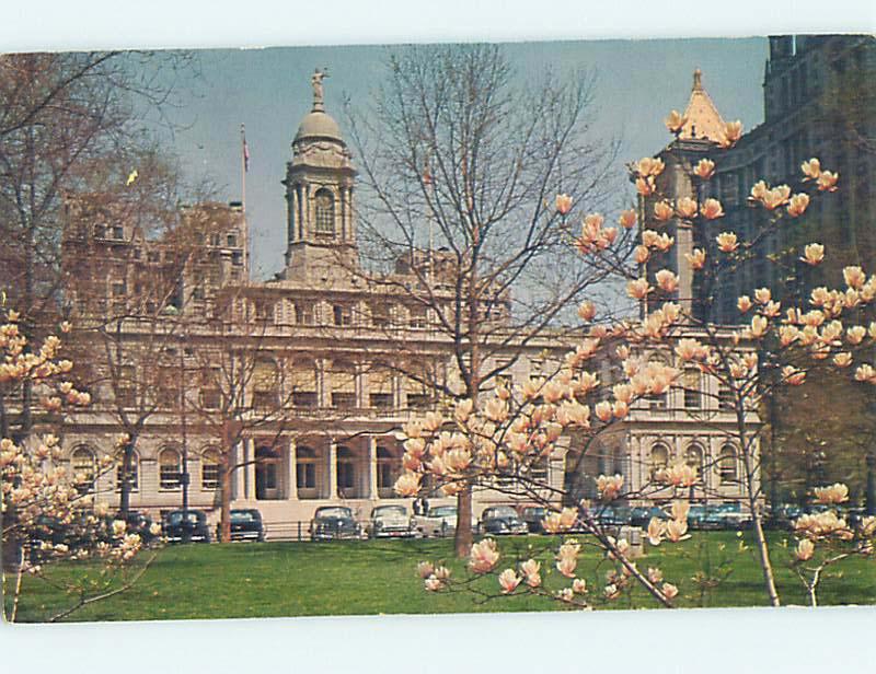 Pre-1980 CITY HALL SCENE New York City NY hs6073