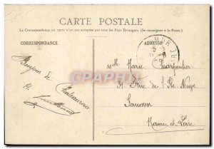 Old Postcard Chateauroux Notre Dame Church