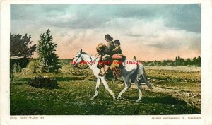 Native American Indians, Westward Ho, On A Horse, Detroit Pub No 7807