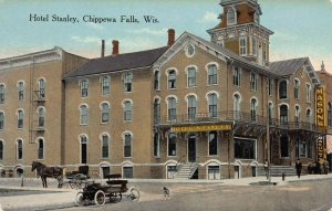 Hotel Stanley, Chippewa Falls, Wisconsin,  Early Postcard, Unused