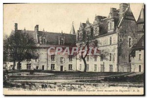 Postcard Old Facade Amboise Charles VIII and Louis XII before which Killings ...