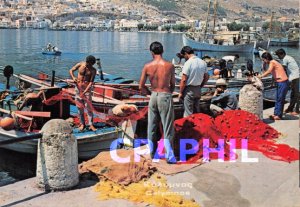 Postcard Modern CALYMNOS FISHERMEN ISLAND Greece Ferries