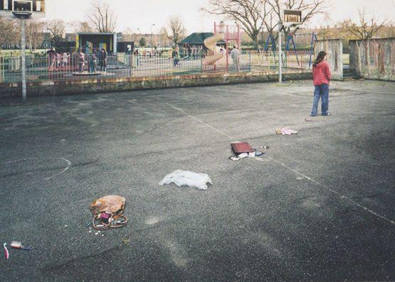 Toy Doll After Playground Robbery UNIQUE London Photo Agency Art Postcard