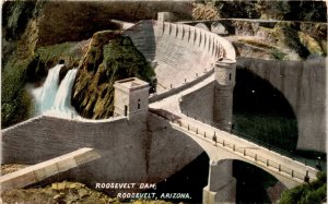 Roosevelt Dam, Roosevelt, Arizona, 1914, Souvenir Publishing Co., Los Postcard