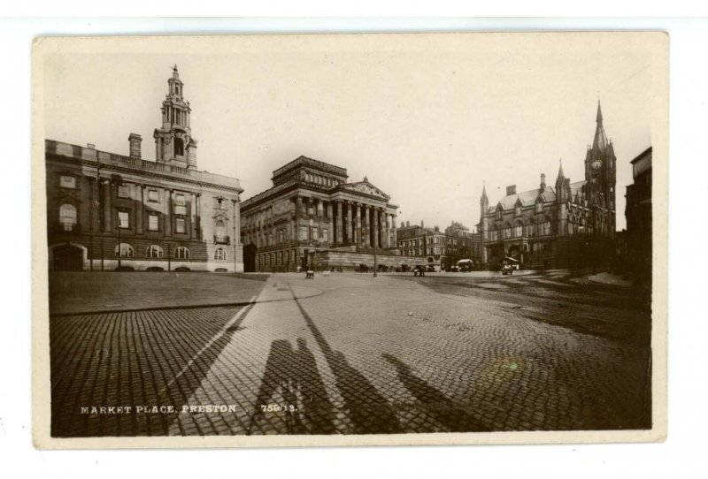 UK - England, Preston. Market Place  RPPC