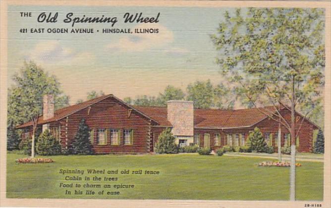 Illinois Hinsdale The Old Spinning Wheel Restaurant Curteich