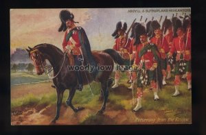 su3734 - Argyll & Sutherland Highlanders - Artist Harry Payne - Tucks pc No.9937