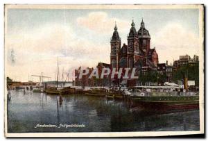 Old Postcard Pr Hendrikkade Amsterdam
