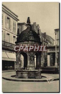 Postcard Old Saint Jean d'Angely Fountain Pillory