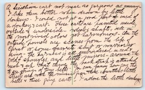 Carretto Siciliano ITALY Postcard