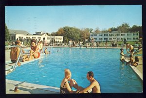 Lebanon, Connecticut/CT/Conn Postcard, Grand Lake Lodge, Swimming Pool, 1969!