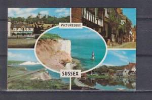 GREAT BRITAIN, SUSSEX, 1969 composite ppc., 5 views, used
