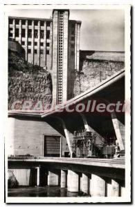 Postcard Old Dam Genissiat Ain Central Leon Perrier and Administration Building