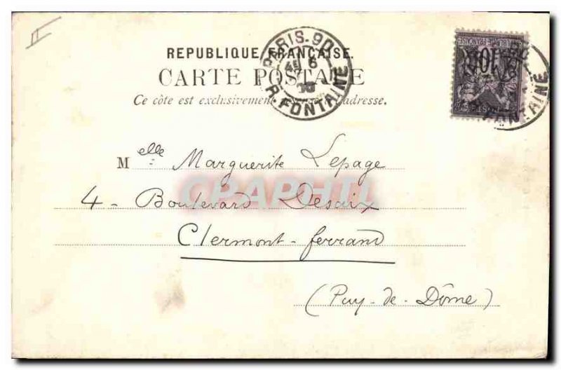 Postcard Old Paris Parc Monceau the Naumachia