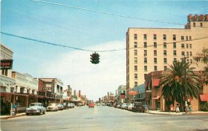 Automobiles Bartles Harlingen Texas Jackson Street Looking East Postcard 20-5313