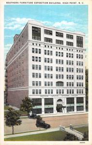 High Point North Carolina Furniture Expo Bldg. Antique Postcard K40035 