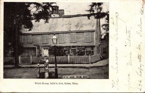 Massachusetts Salem Witch House Built 1934 pm1906