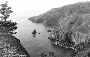 Oregon Coast Highway Real Photo - Oregon Coast Highway, Oregon OR