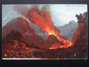 Italy Vesuvius Eruzione del Vesuvio c1906 by S. Hildesheimer 5163