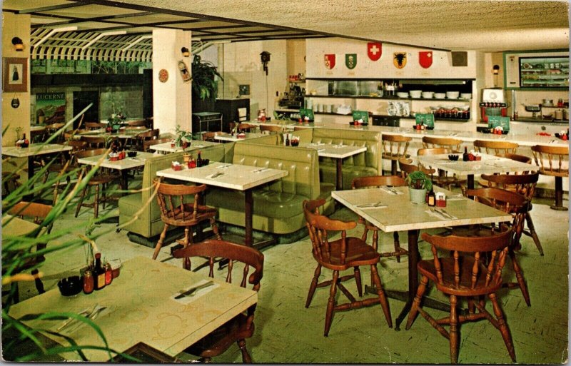 Postcard Swiss House Restaurant at Royal Tropicana Hotel in Waikiki, Hawaii~813