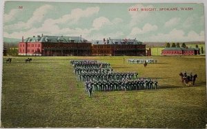 Fort Wright Spokane Washington Postcard H5