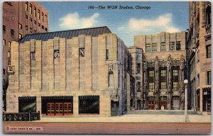 Chicago Illinois ILL, The WGN Studios, Radio Building, Bricks, Vintage Postcard