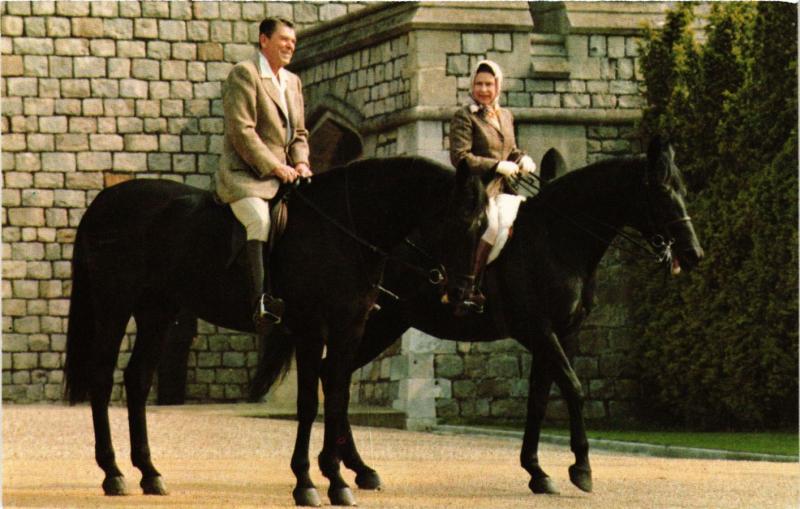 CPM President Reagan & Queen Elizabeth II BRITISH ROYALTY (836577)