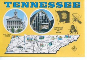 TENNESSEE MAP POSTCARD [9967]