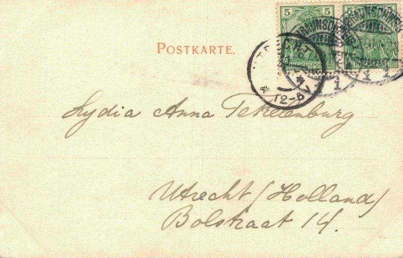 Germany Braunschweig Schloss Vintage Postcard 07.48