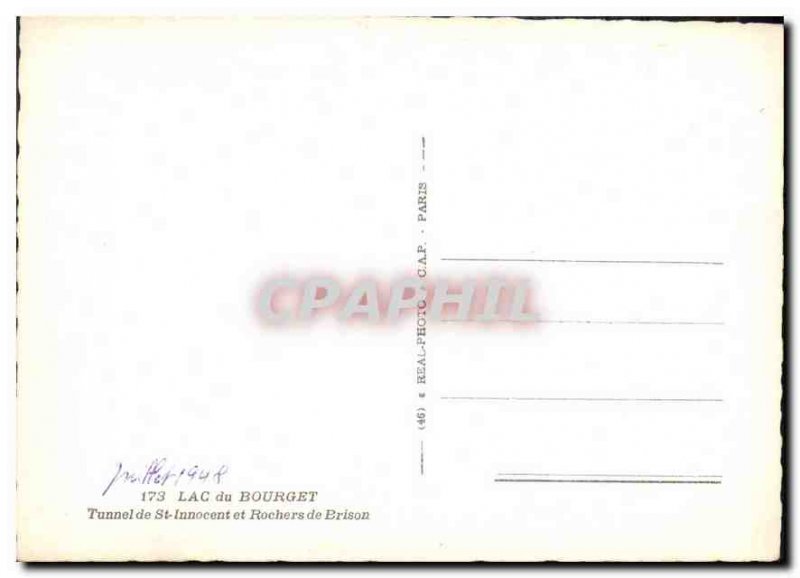 Postcard Modern Lake Bourget Tunnel and St Innocent Brison Rocks