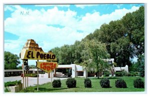 TAOS, New Mexico NM ~ Roadside EL PUEBLO MOTOR LODGE 1968 Postcard