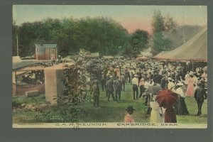 Cambridge NEBRASKA c1910 G.A.R. ENCAMPMENT Reunion CIVIL WAR VETERANS nr McCook