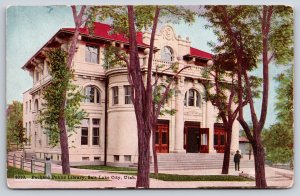 Salt Lake City Utah~Packard Public Library~3 Story Beaux Arts Bldg~Vintage PC