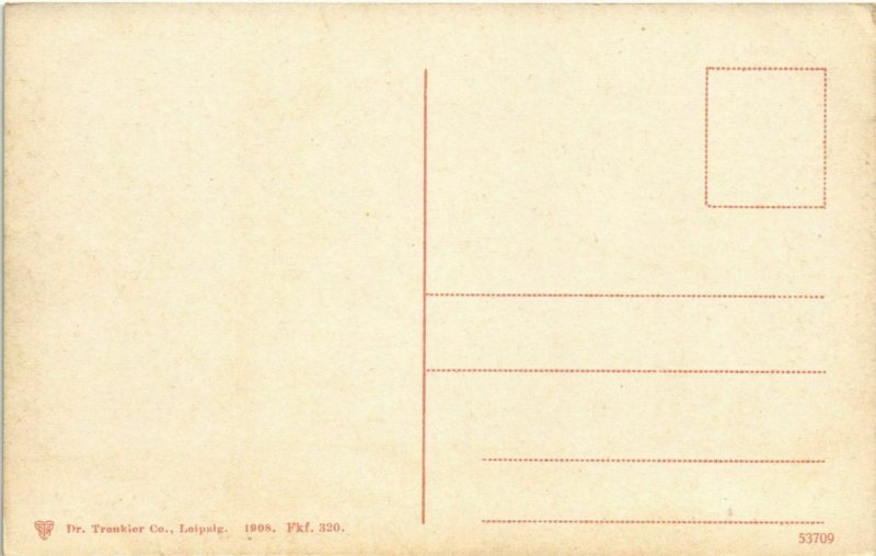 CPA AK Frankfurt a.M.- Trierischegasse m.blick a. Dom GERMANY (1027491)