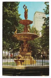 Vintage 1973 Fountain of Hebe Court Square Sterick Building Memphis TN Posted CA