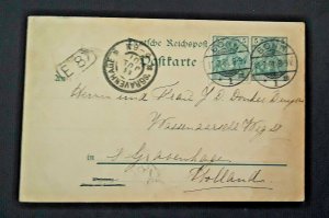 1902 Bonn Germany To The Hague s Gravenhage Holland Vintage Postcard