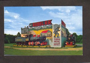 TN Rebel Railroad Train Pidgeon Forge Civil War Tennessee Postcard Tenn