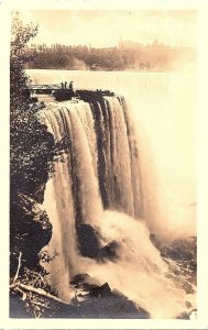 Vintage RPPC Niagara Falls Maid of Mist Sepia Real Photo Postcard c1940