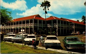 Vtg Pioneer Inn Lahaina Maui Hawaii Old Cars Postcard 