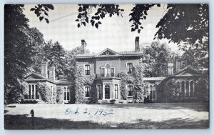 Lexington Kentucky Postcard Historical Sketch Ashland Of Henry Clay Scene c1952