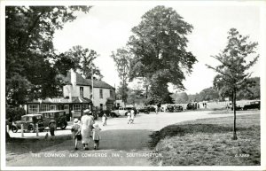 Vtg Postcard Southampton UK - The Common and Cowherds Inn Valentines Silveresque