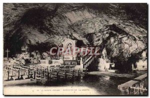 Old Postcard The Holy Balm Interieur De La Grotte