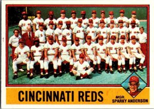 1976 Topps Football Card Cincinnati Reds Sparky Anderson Manager sk13543