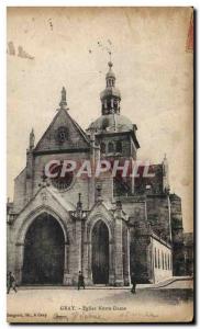 Postcard Old Gray Notre Dame Church