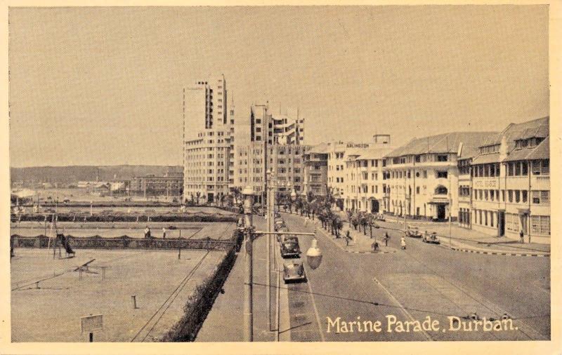 DURBAN SOUTH AFRICA~LOT OF 4 NEWMAN POSTCARDS-PARADE-WEST ST-AERIAL-AMPHITHEATRE 