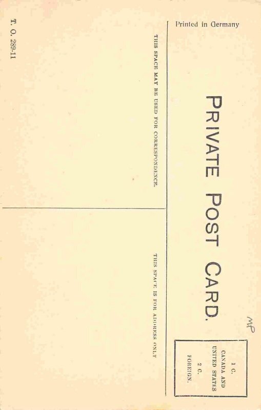 Baptist Church Aylmer Ontario Canada 1910s postcard