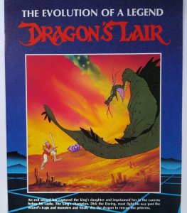 Dragons Lair Arcade Flyer Original Video Laser Game Artwork 1982  Starcom Retro